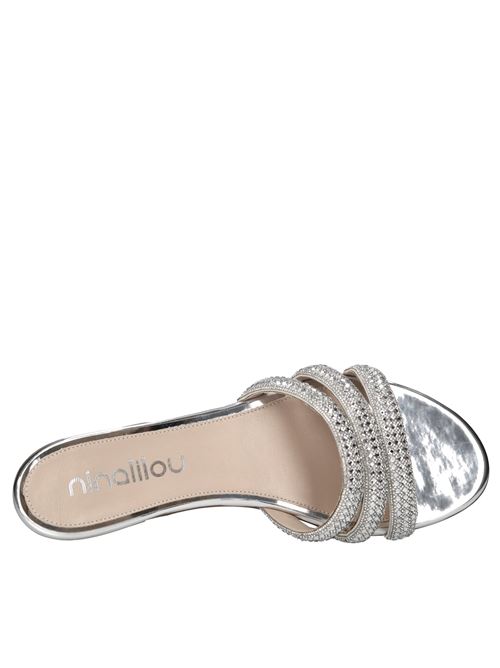 Mules in pelle e strass NINALILOU | 341158ED SPECCHIOARGENTO